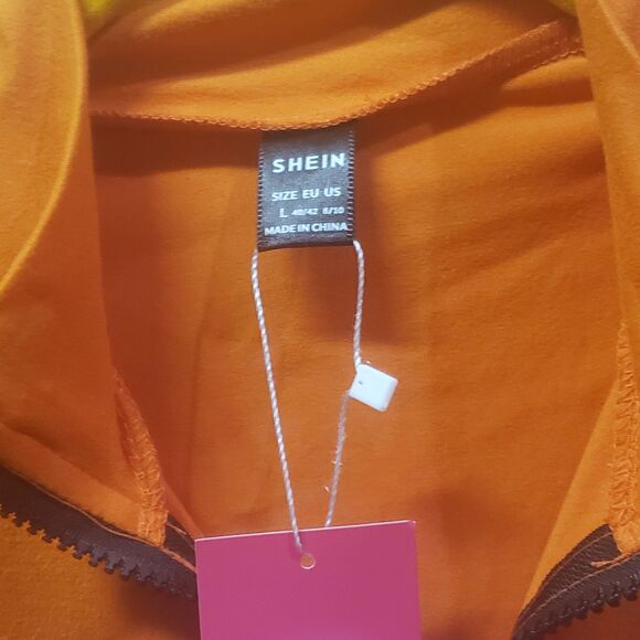 NWT-SHEIN ZIPPER RACING SHIRT JACKET 
Size Med - Picture 2 of 4